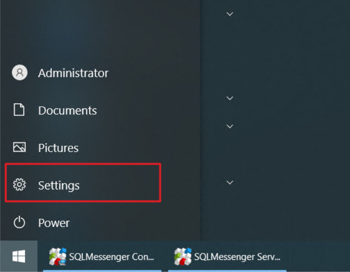 Open Windows Control Panel