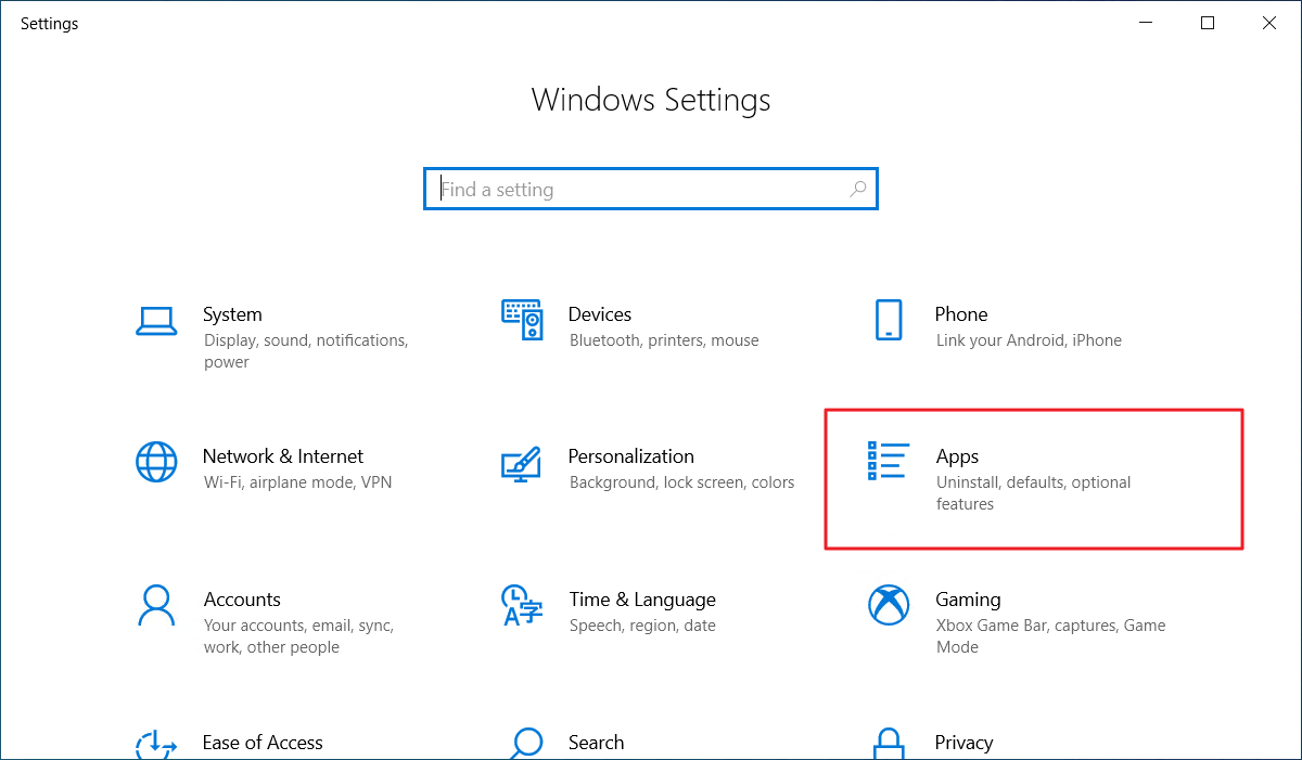 Open Windows App Manager