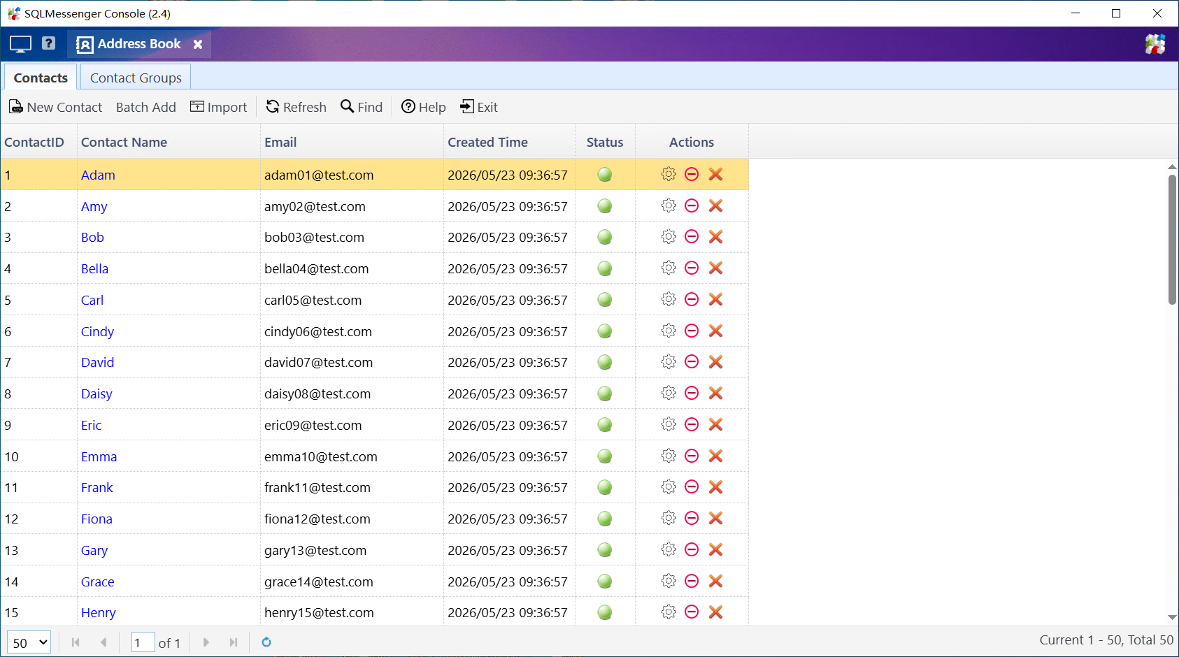 The AddressBook Manager